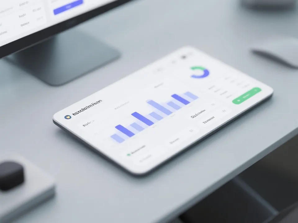 数据仪表盘示意图